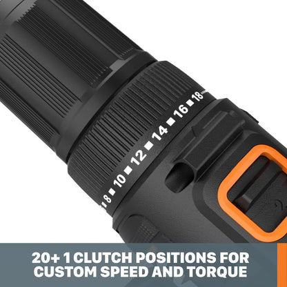 WX108L 20V 1/2" Cordless Drill Driver Power Share - (Batteries & Charger Included)