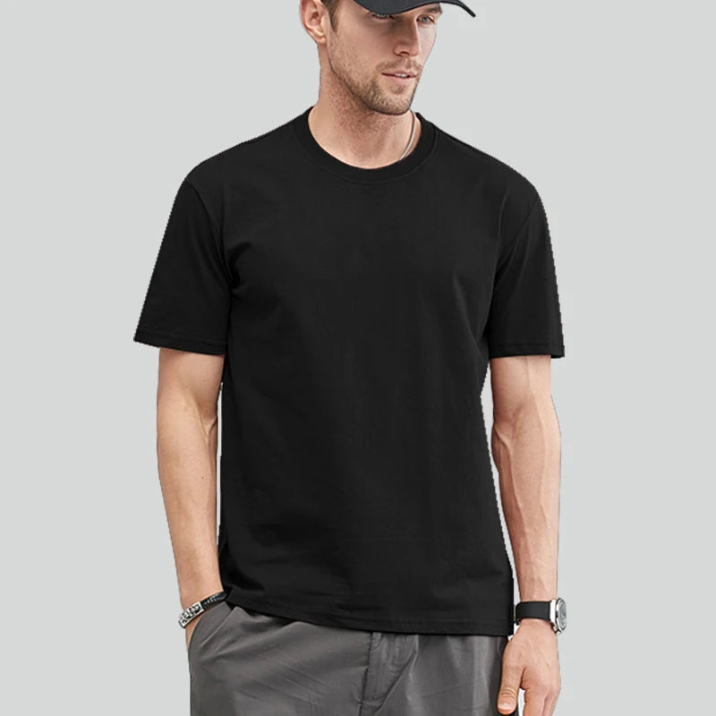 Free Ship T-Shirts Men Women Summer Cotton Male Tshirt Casual Short Sleeves Tee Shirt Female Basic Plain Tops Oversized S-5XL